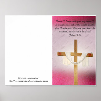 Reprintable church bulletin master template poster