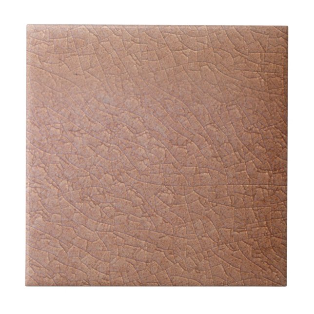 Repro Carnation Antique Faux Crackle Finish Tile (Front)