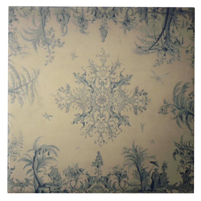 Repro Delft Tile Chinoiserie Picturesque scene (Front)