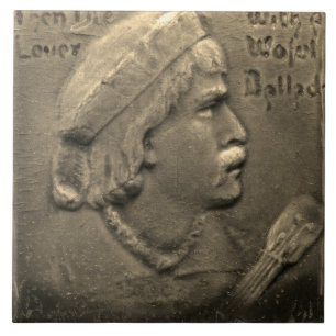 Repro Dutch Faux Relief Gray Face  Tile