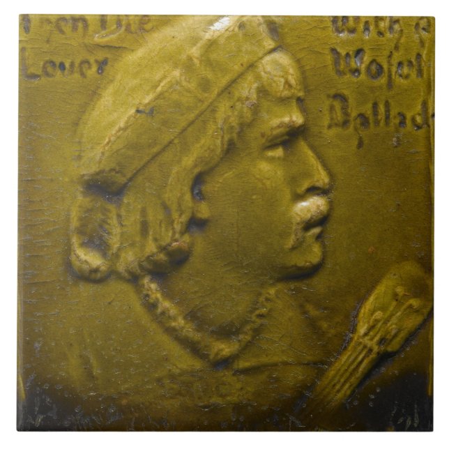 Repro Dutch Olive Green Face  Tile (Front)