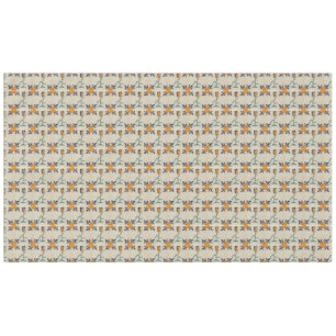 Repro Traditional Yellow Tulip Delft Tile Tablecloth
