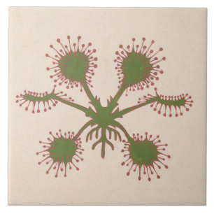 Repro Vintage Floral Print  Tile