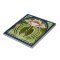 Reproduction Art Nouveau Pink Poppy on Green Tile