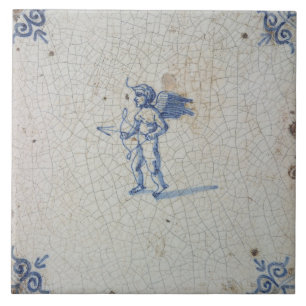 Reproduction de carreaux de Delft bleus et blancs 