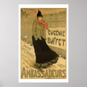 Reproduction d'une affiche publicitaire "Eugenie B