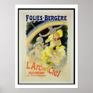 Reproduction d'une affiche publicitaire "L'Arc-en-
