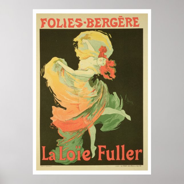 Reproduction d'une affiche publicitaire "Loie Full (Devant)