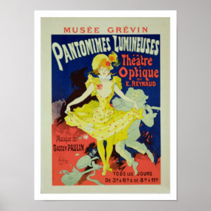 Reproduction d'une affiche publicitaire 'Pantomime