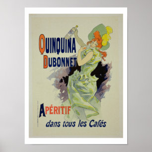Reproduction d'une affiche publicitaire 'Quinquina