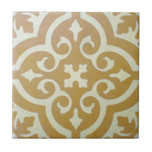 Reproduction Encaustic Cement Tile on Ceramic