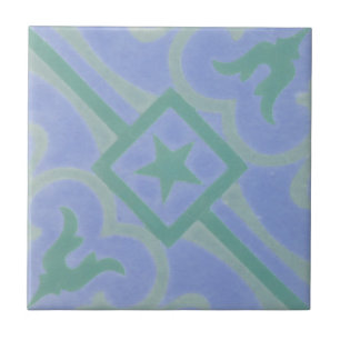 Reproduction Encaustic Cement Tile on Ceramic