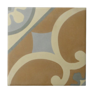 Reproduction Encaustic Cement Tile on Ceramic