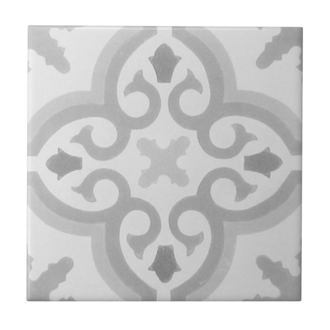 Reproduction Encaustic Cement Tile on Ceramic (Front)