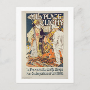 Reproduction of a poster advertising 'A La Place C Postcard