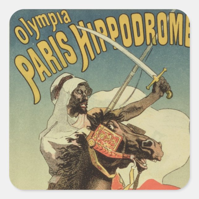Reproduction of a poster advertising an 'Exhibitio Square Sticker (Front)