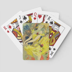 Reproduction of a poster advertising 'Back-Stage a Playing Cards