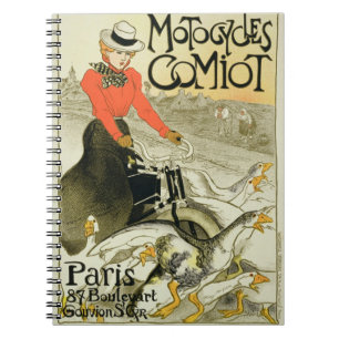 Reproduction of a Poster Advertising Comiot Motorc Notebook