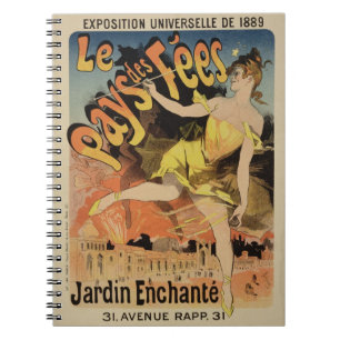 Reproduction of a poster advertising 'Fairyland, T Notebook
