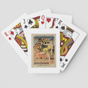 Reproduction of a poster advertising 'Fairyland, T Playing Cards