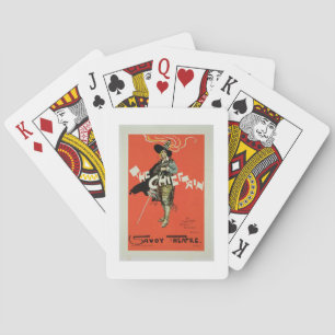 Reproduction of a poster advertising 'The Chieftai Playing Cards