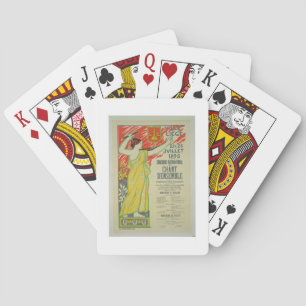 Reproduction of a poster advertising the 'Concours Playing Cards