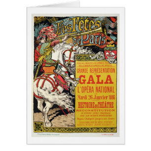 Reproduction of a poster advertising the 'Fetes de