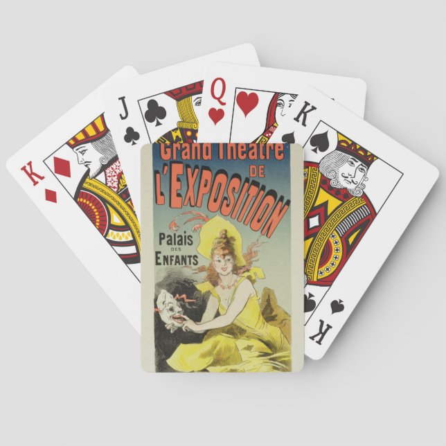Reproduction of a poster advertising the 'Grand Th Playing Cards (Back)