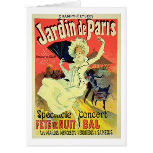 Reproduction of a Poster Advertising the 'Jardin d