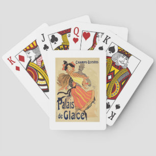 Reproduction of a poster advertising the 'Palais d Playing Cards