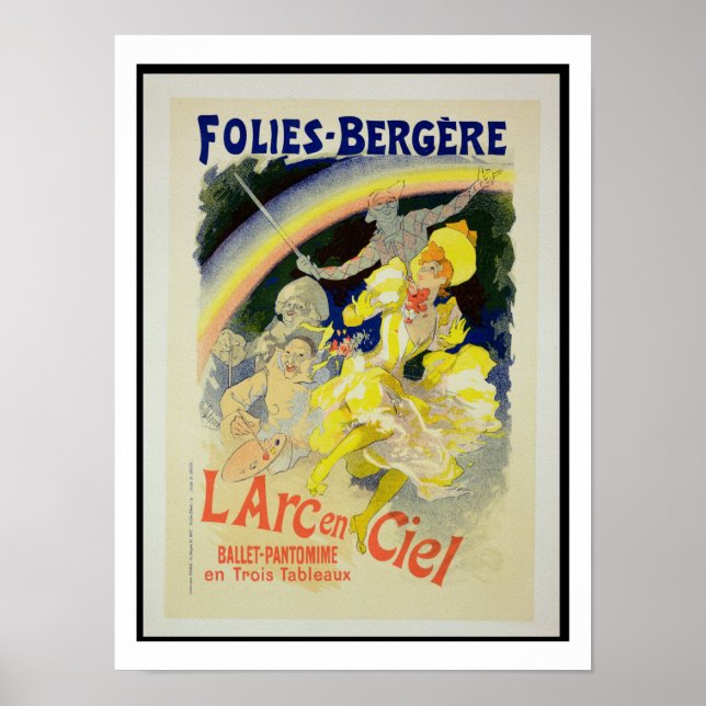 Reproduction of a poster advertising 'The Rainbow' (Front)