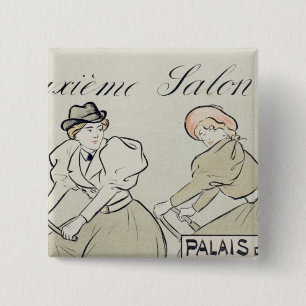 Reproduction of a poster advertising the 'Salon du 2 Inch Square Button