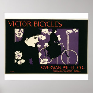 Reproduction of a poster advertising 'Victor Bicyc