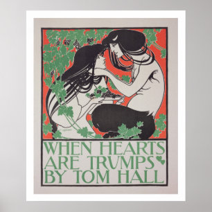 Reproduction of a poster advertising 'When Hearts
