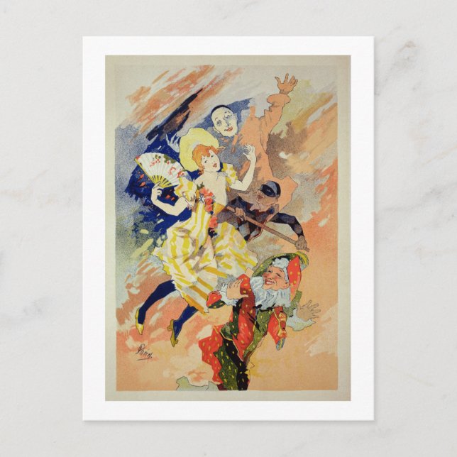 Reproduction of a poster for a pantomime, 1891 (co postcard (Front)