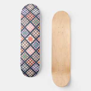 Reproduction of a Vintage Quilt from 1886 Skateboard