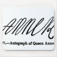 Reproduction of the signature of Queen Anne