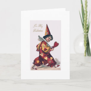 Reproduction vintage de carte de Saint-Valentin