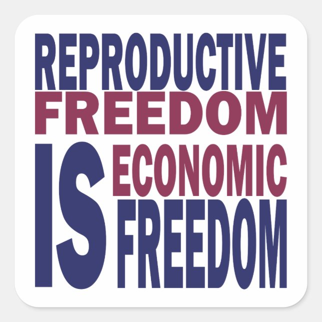 Reproductive Freedom Square Sticker (Front)