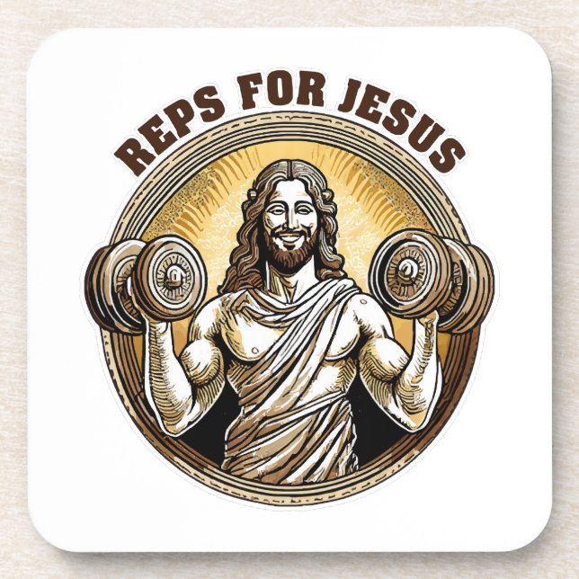 Reps for Jesus Coaster (Front)