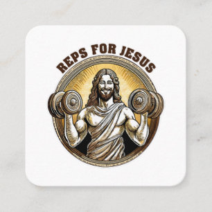 Reps for Jesus Square Business Card