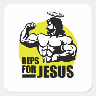 Reps For Jesus Square Sticker
