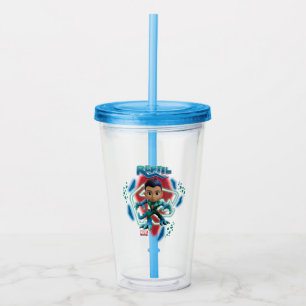 Reptil Glowing Character Art Acrylic Tumbler