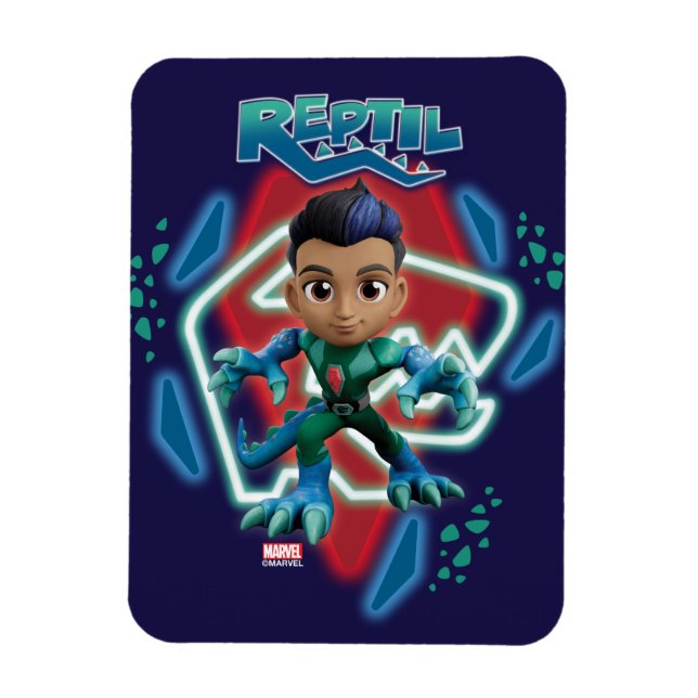 Reptil Glowing Character Art Magnet (Vertical)