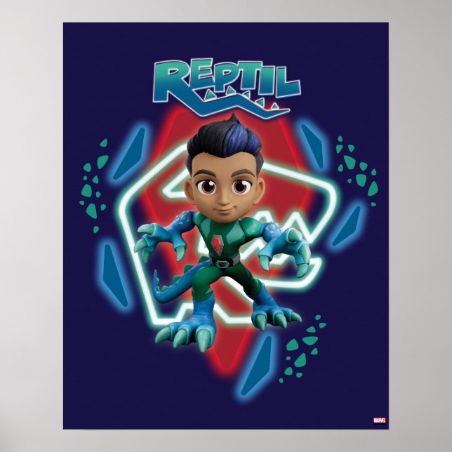 Reptil Glowing Character Art Poster (Front)