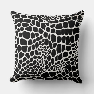 Reptile animal print throw pillow