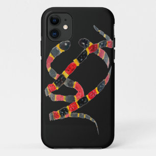 Reptile Art Twisting Snakes iPhone 11 Case