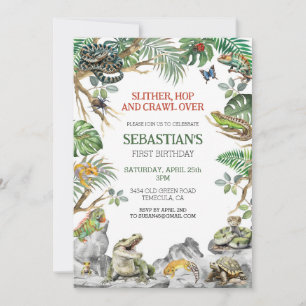 Reptile Birthday Party Invitation