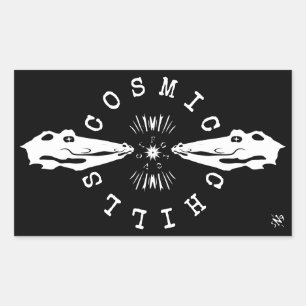 Reptile catfish chilling motto v2 sticker