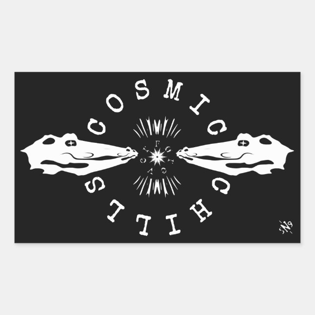 Reptile catfish chilling motto v2 sticker (Front)